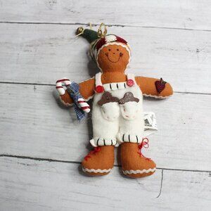December Home Vintage Gingerbread Man Christmas Tree Ornament